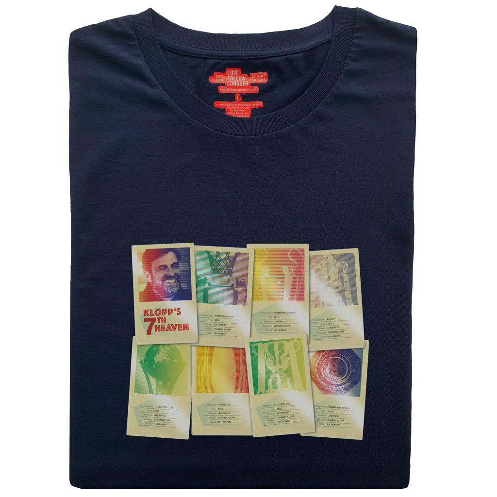 Love Follow Conquer T-Shirts Liverpool 7th Heaven navy t-shirt