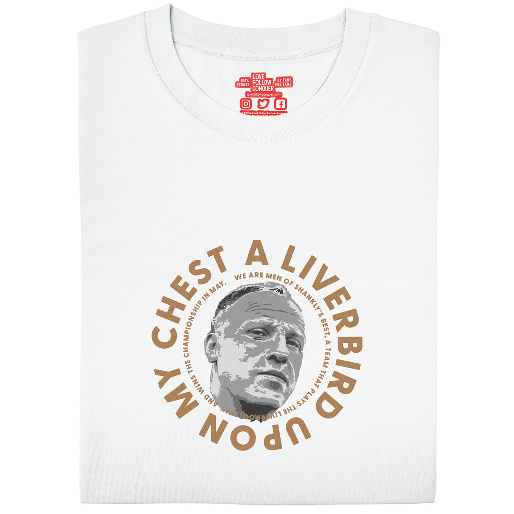 Love Follow Conquer T-Shirts Liverpool A Liverbird white t-shirt