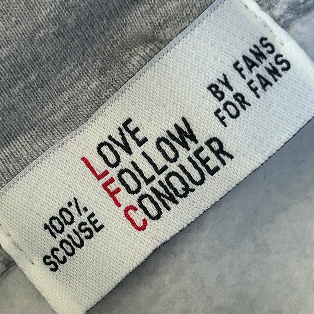 Love Follow Conquer Hoodie Liverpool Kenny Dalglish inspired charcoal hoodie