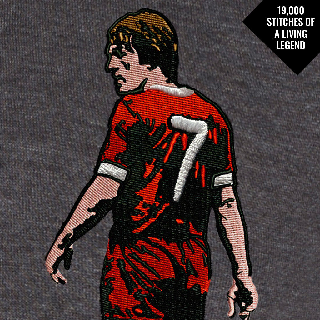 Love Follow Conquer Hoodie Liverpool Kenny Dalglish inspired charcoal hoodie