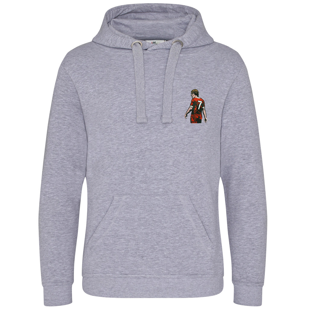 Love Follow Conquer Hoodie Liverpool Kenny Dalglish inspired grey hoodie