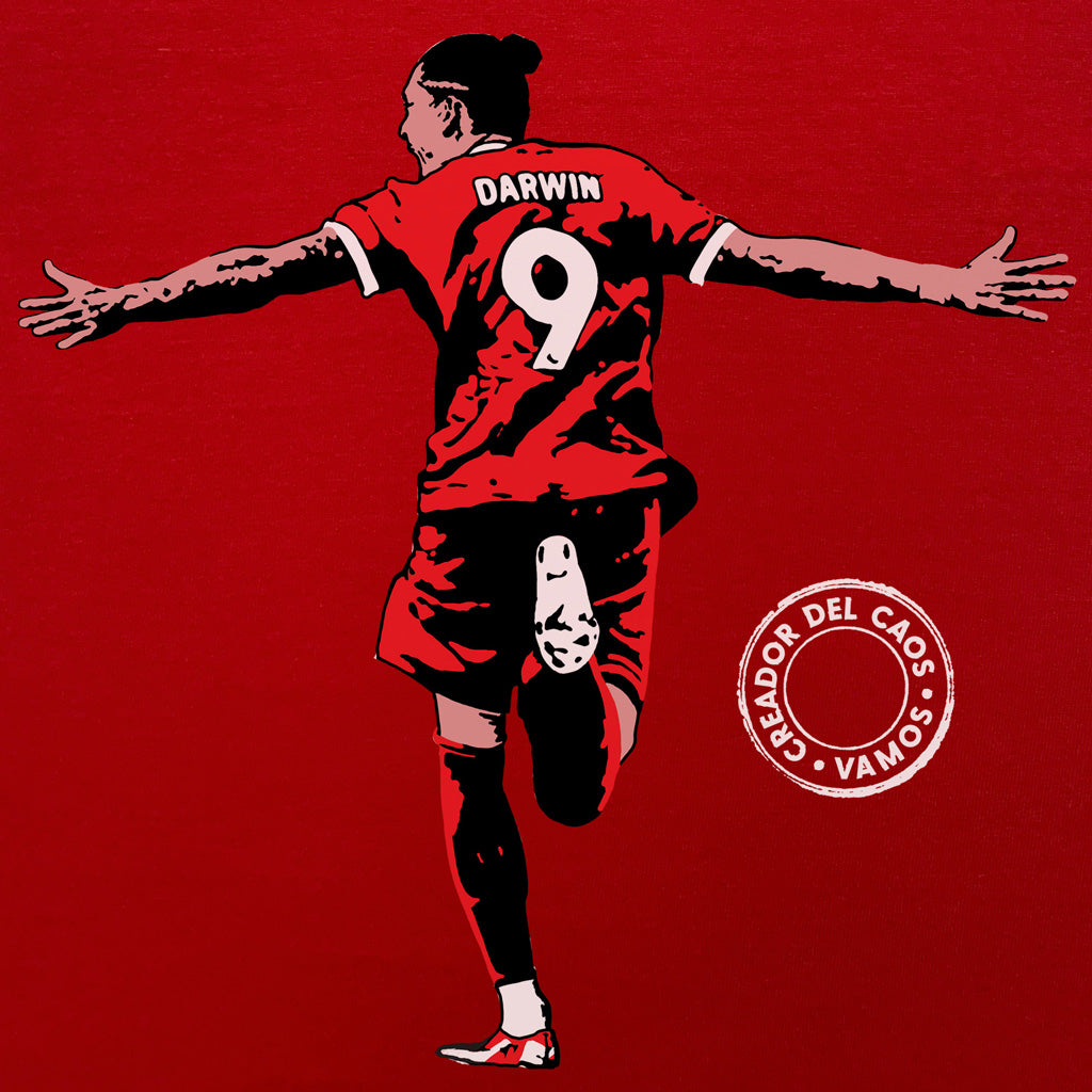 Liverpool Darwin Nunez inspired red t-shirt