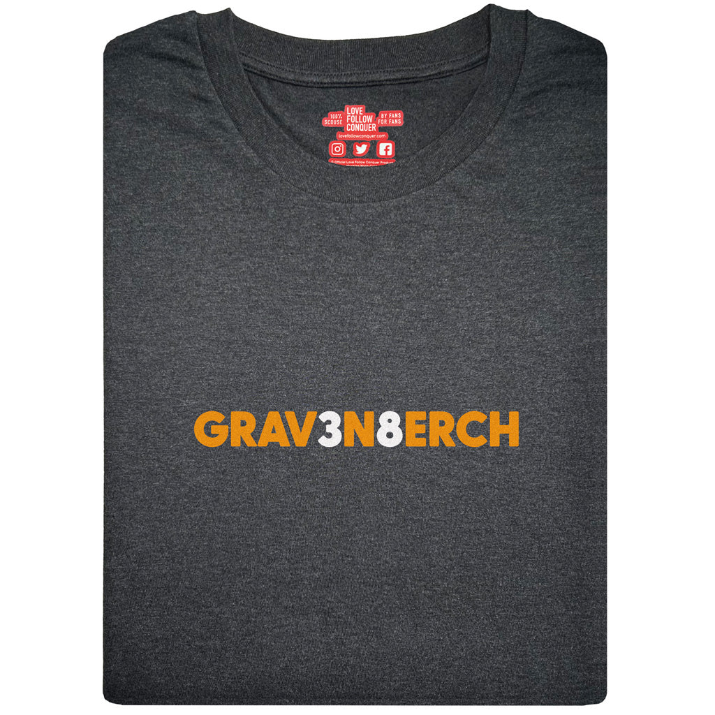 Love Follow Conquer T-Shirts Liverpool Gravenberch charcoal t-shirt