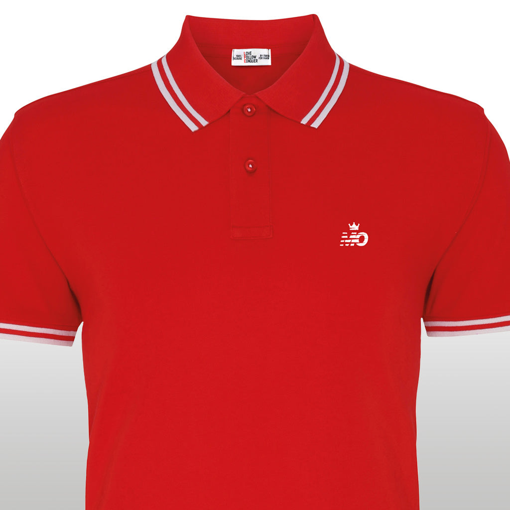 Love Follow Conquer Polos Liverpool King Mo Polo Red/White