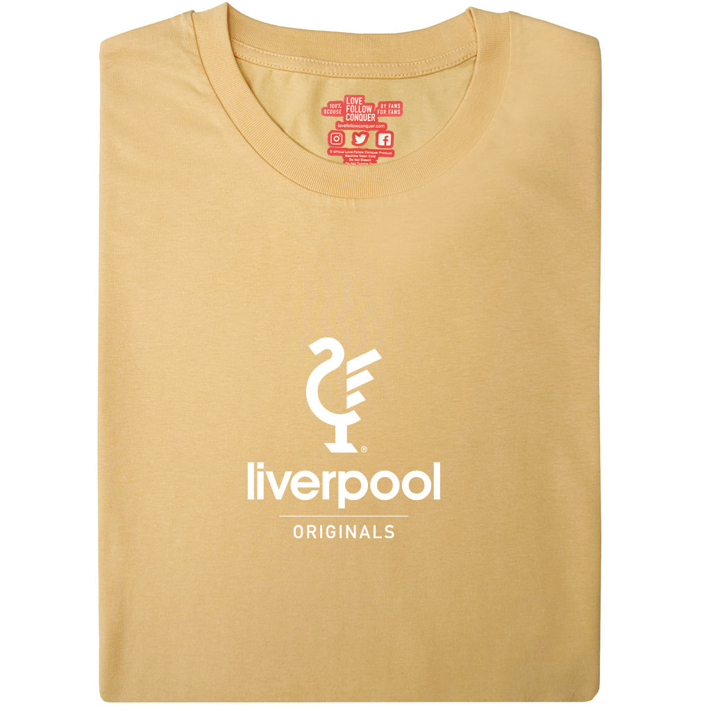 Liverpool Originals yellow t shirt off Inspired by LFC