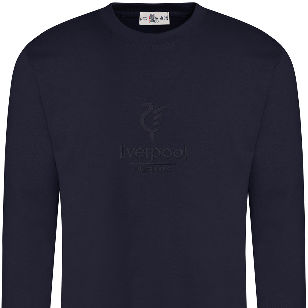 Love Follow Conquer Sweatshirts Liverpool Originals Shadow navy sweatshirt