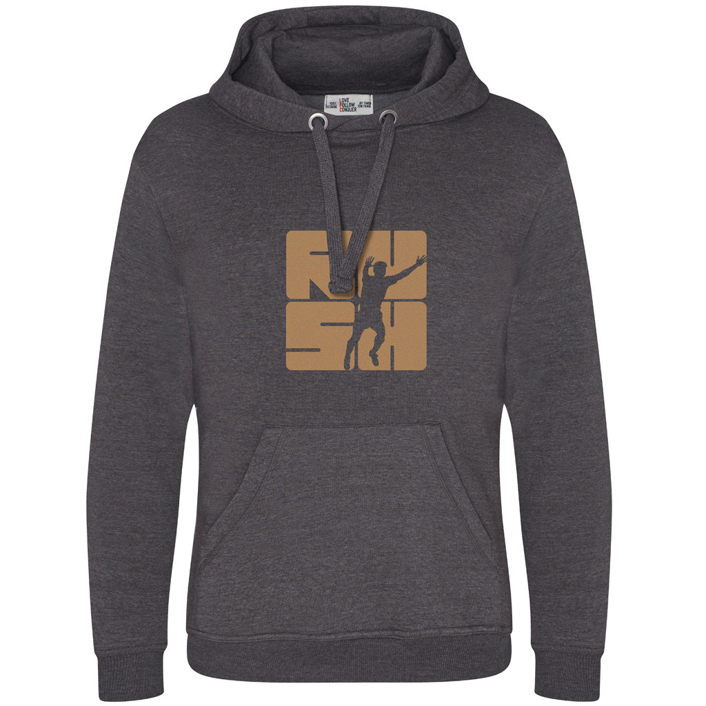 Love Follow Conquer Hoodie Ian Rush inspired charcoal Liverpool hoodie