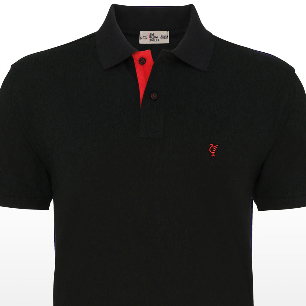 Love Follow Conquer Polos Liverpool Scouse 05 Polo Black/Red