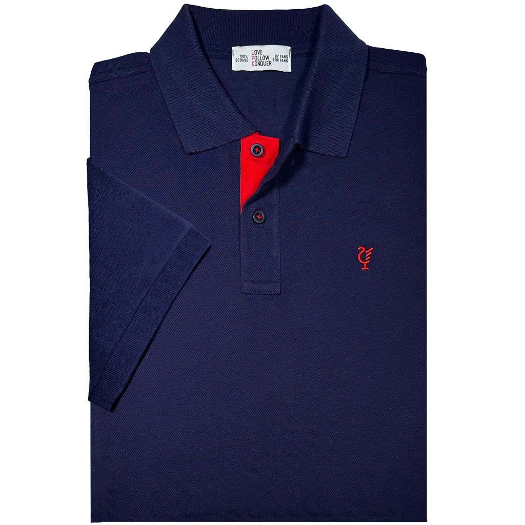 Love Follow Conquer Polos Liverpool Scouse 05 Polo Navy/Red