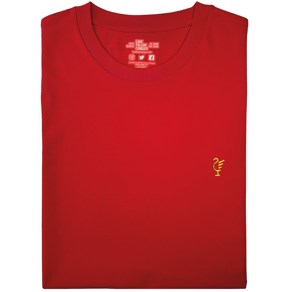 Love Follow Conquer T-Shirts Liverpool Scouse 77 Euro red t-shirt