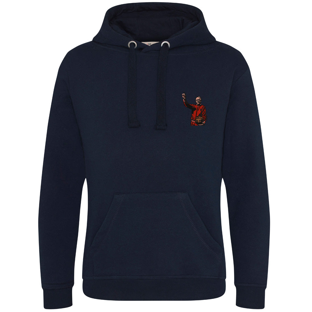 Love Follow Conquer Hoodie Liverpool Shankly inspired navy hoodie