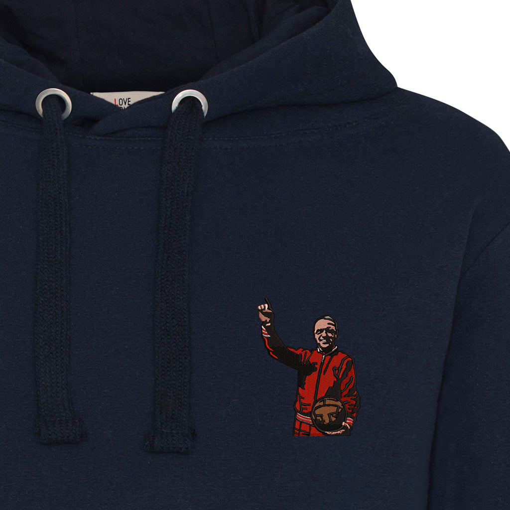 Love Follow Conquer Hoodie Liverpool Shankly inspired navy hoodie