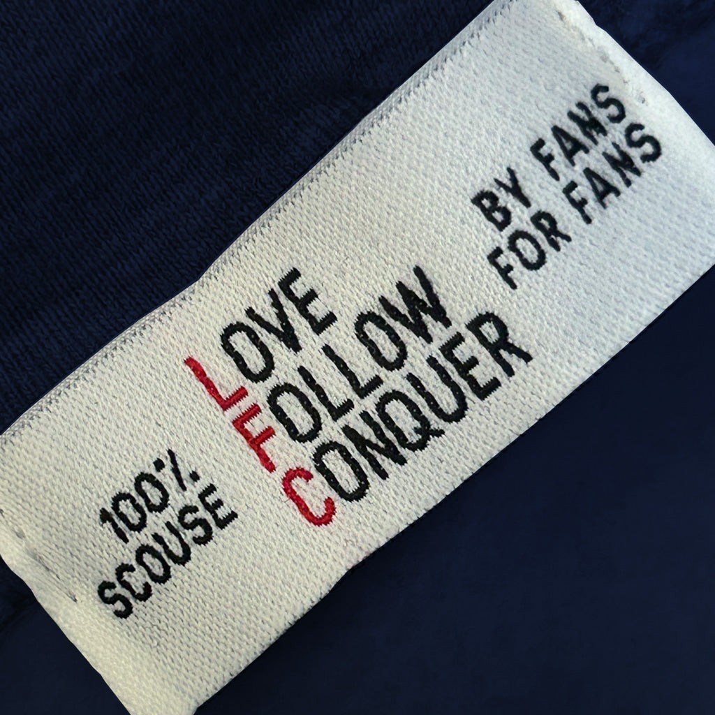 Love Follow Conquer Hoodie Liverpool Shankly inspired navy hoodie