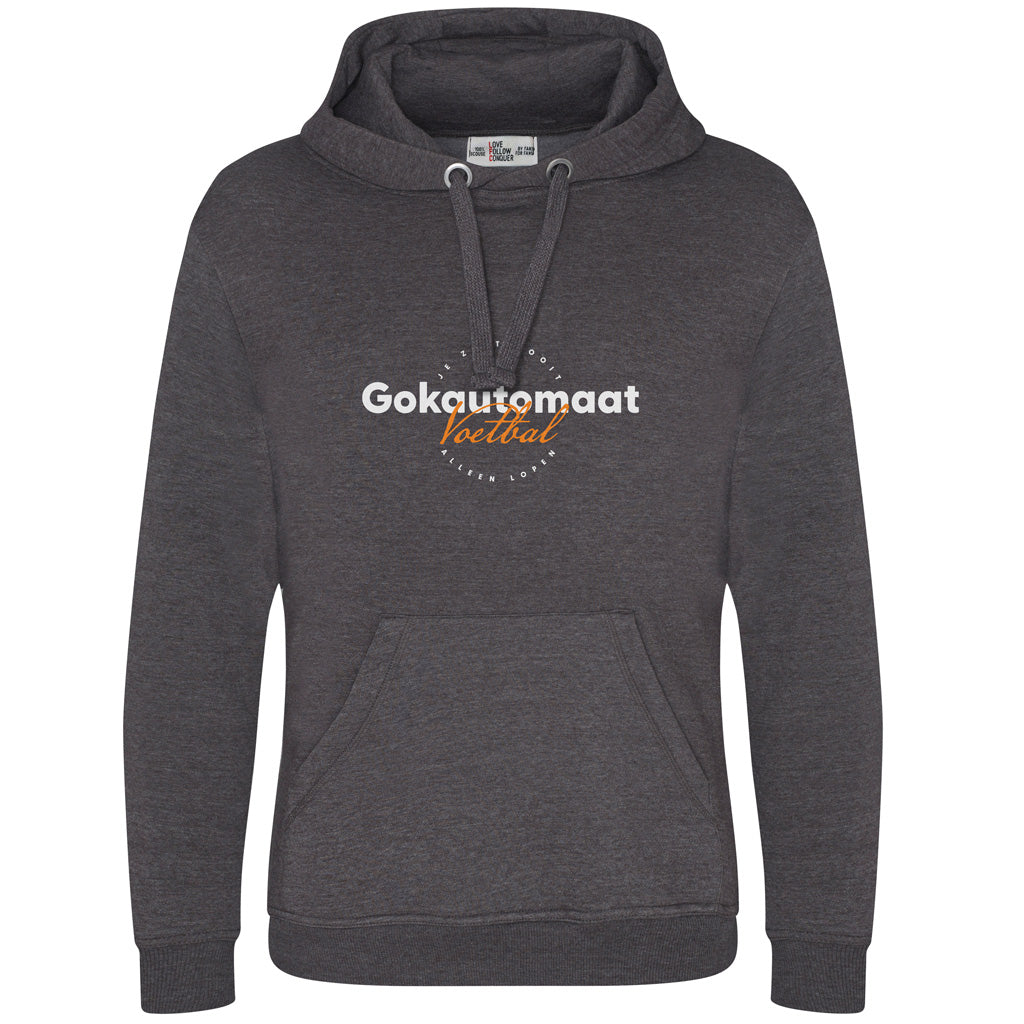Love Follow Conquer Hoodie Liverpool Slot Machine charcoal hoodie