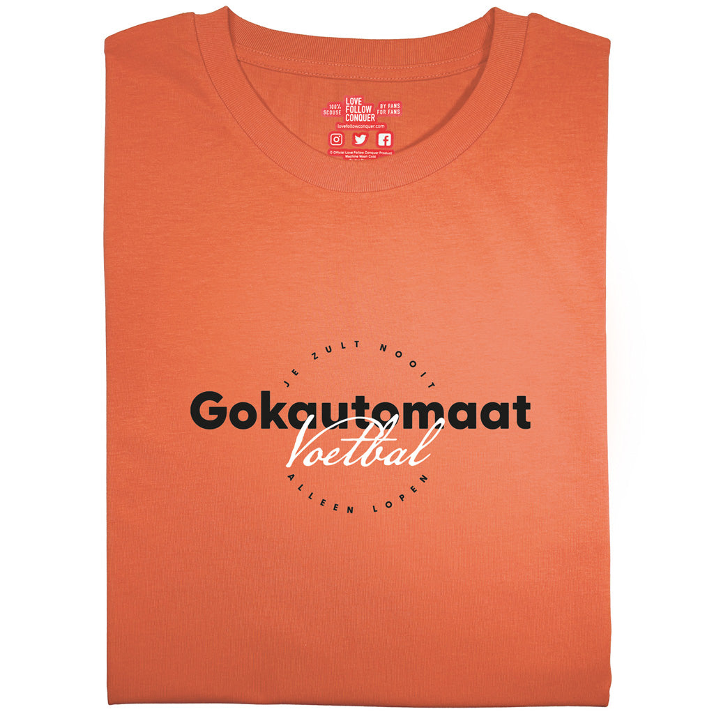 Love Follow Conquer T-Shirts Liverpool Slot Machine orange t-shirt