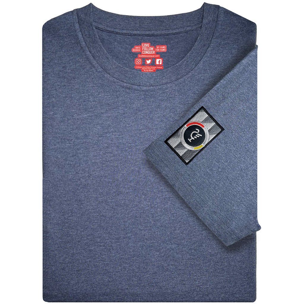 Love Follow Conquer T-Shirts Liverpool Spion Retro heather blue t-shirt
