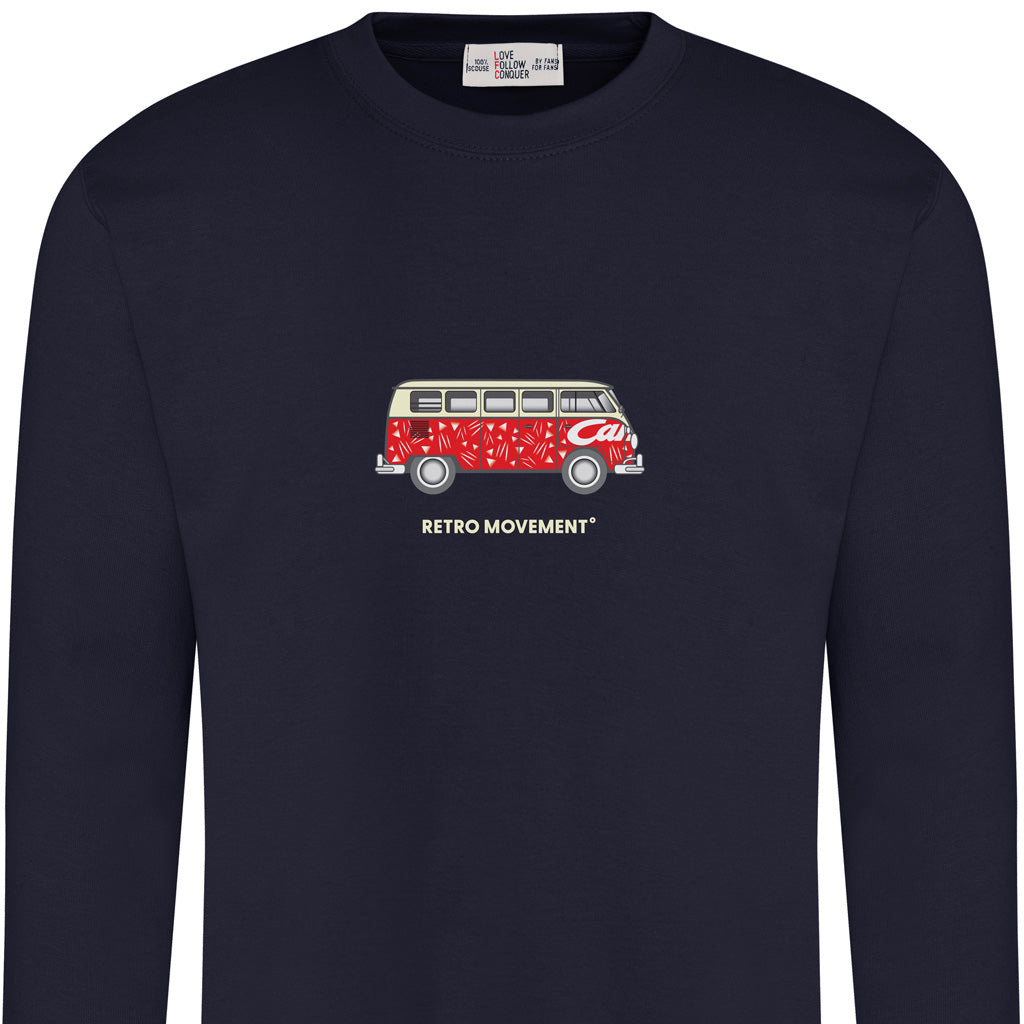 Love Follow Conquer Sweatshirts Liverpool Retro navy sweatshirt