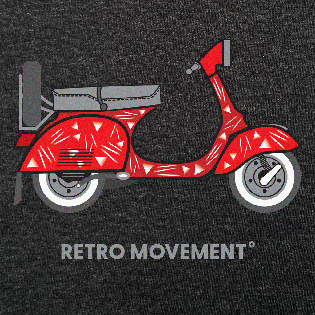 Love Follow Conquer T-Shirts Liverpool Retro Vespa inspired charcoal t-shirt