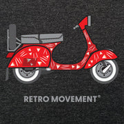 Love Follow Conquer T-Shirts Liverpool Retro Vespa inspired charcoal t-shirt