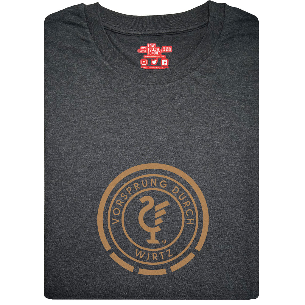 Love Follow Conquer T-Shirts Liverpool Vorsprung Wirtz charcoal t-shirt