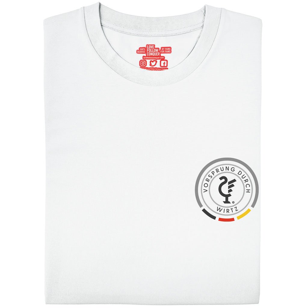 Love Follow Conquer T-Shirts Liverpool Vorsprung Wirtz white t-shirt