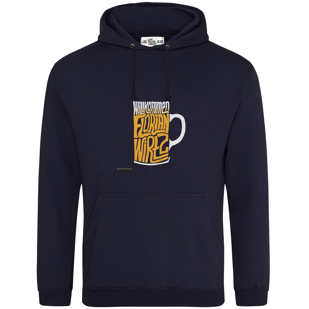 Love Follow Conquer Hoodie Liverpool Welcome Wirtz navy hoodie