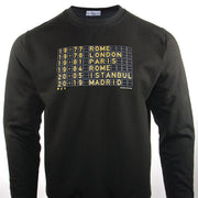 Love Follow Conquer Sweatshirts Liverpool 6 Times Sweatshirt black