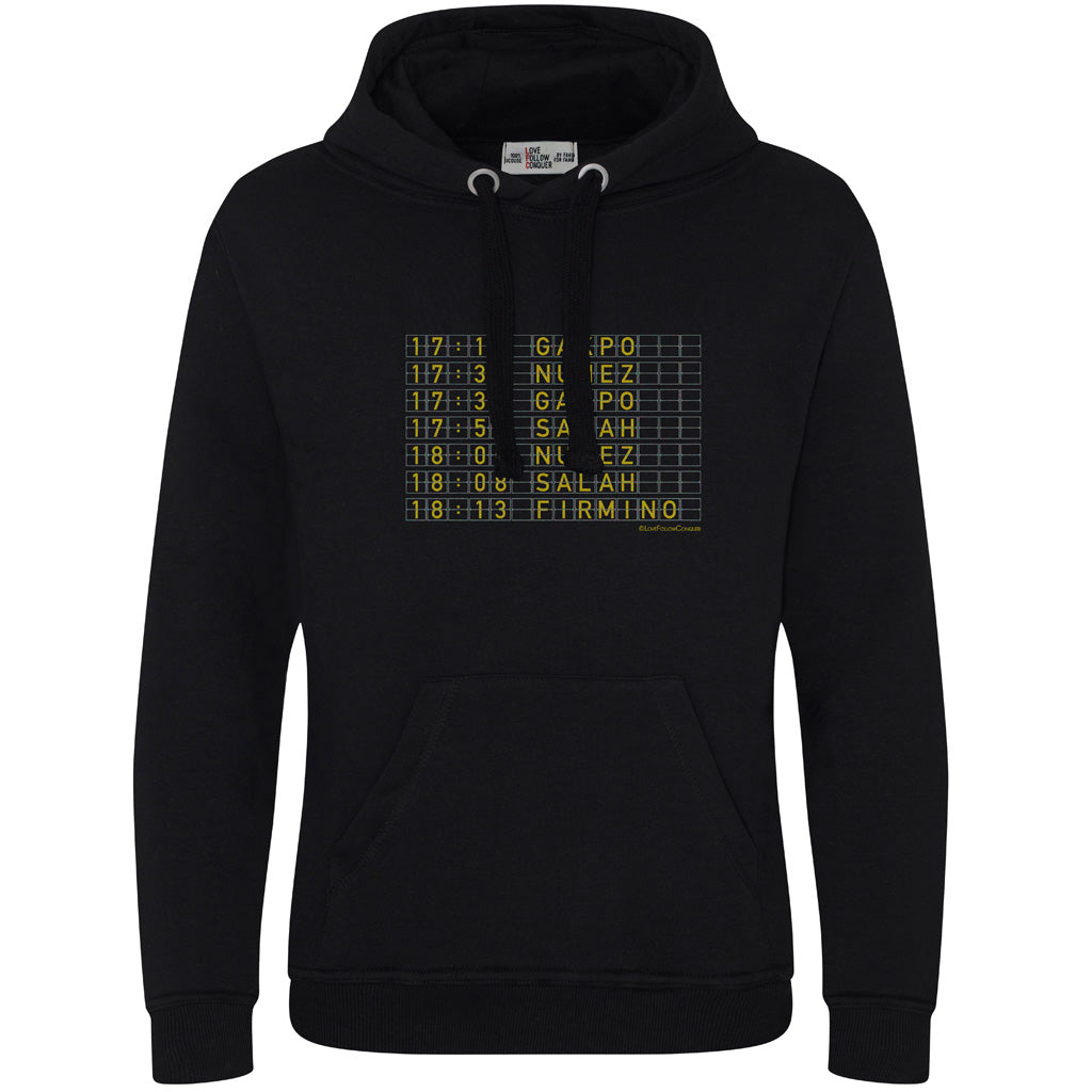 Love Follow Conquer Hoodie Liverpool 7 UP black hoodie