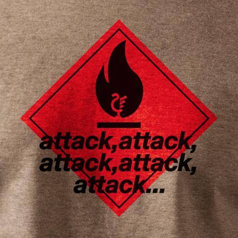 Liverpool - Attack, attack, attack grey t-shirt