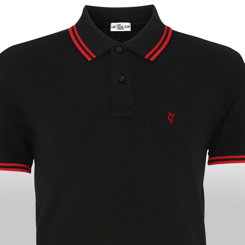 Black liverpool polo shirt hotsell