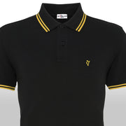 Love Follow Conquer Polos Liverpool Scouse 77 Polo Black/Yellow
