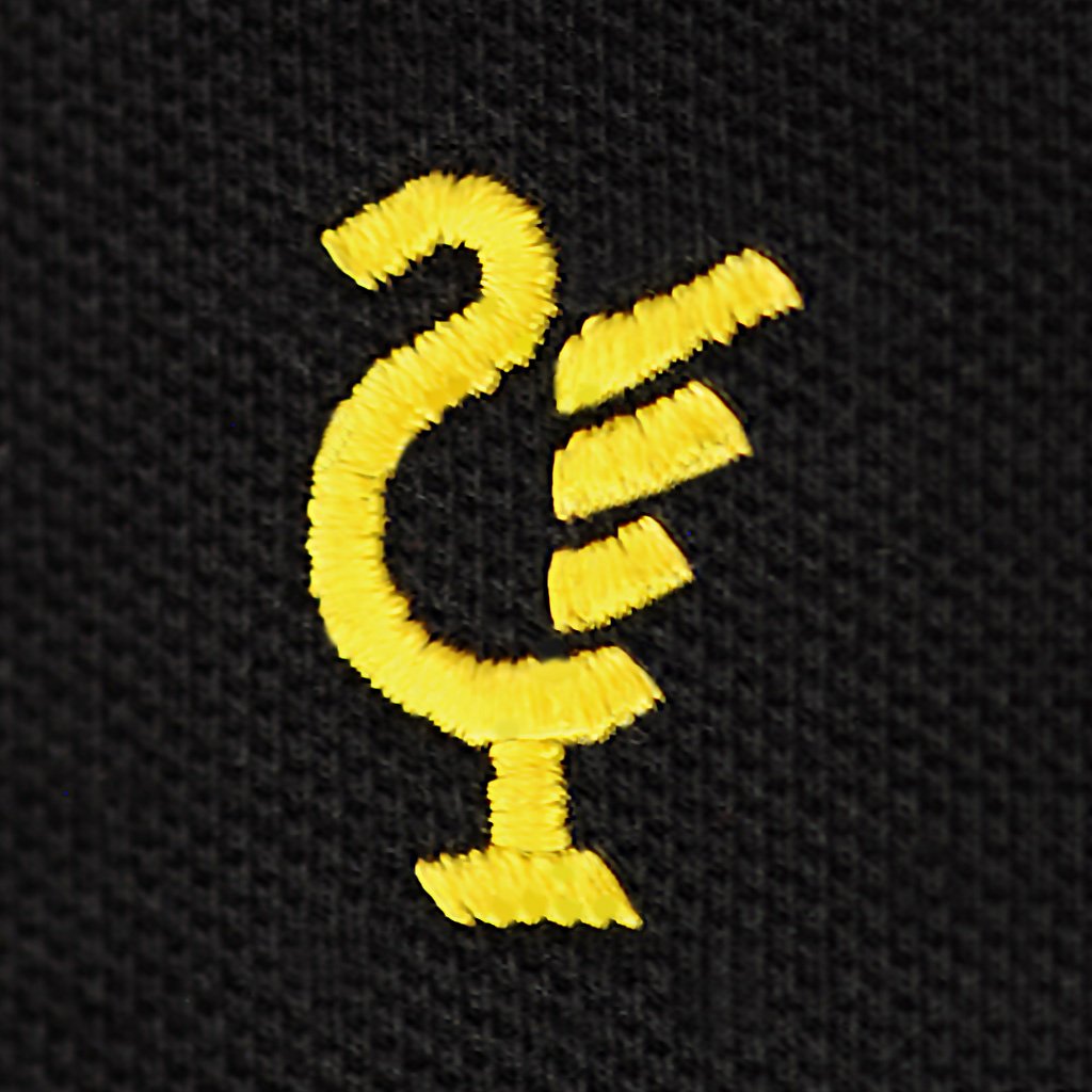 Love Follow Conquer Polos Liverpool Scouse 77 Polo Black/Yellow
