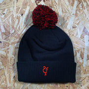 Love Follow Conquer Accessories ONE SIZE Liverpool Scouse 77 bobble hat black/red