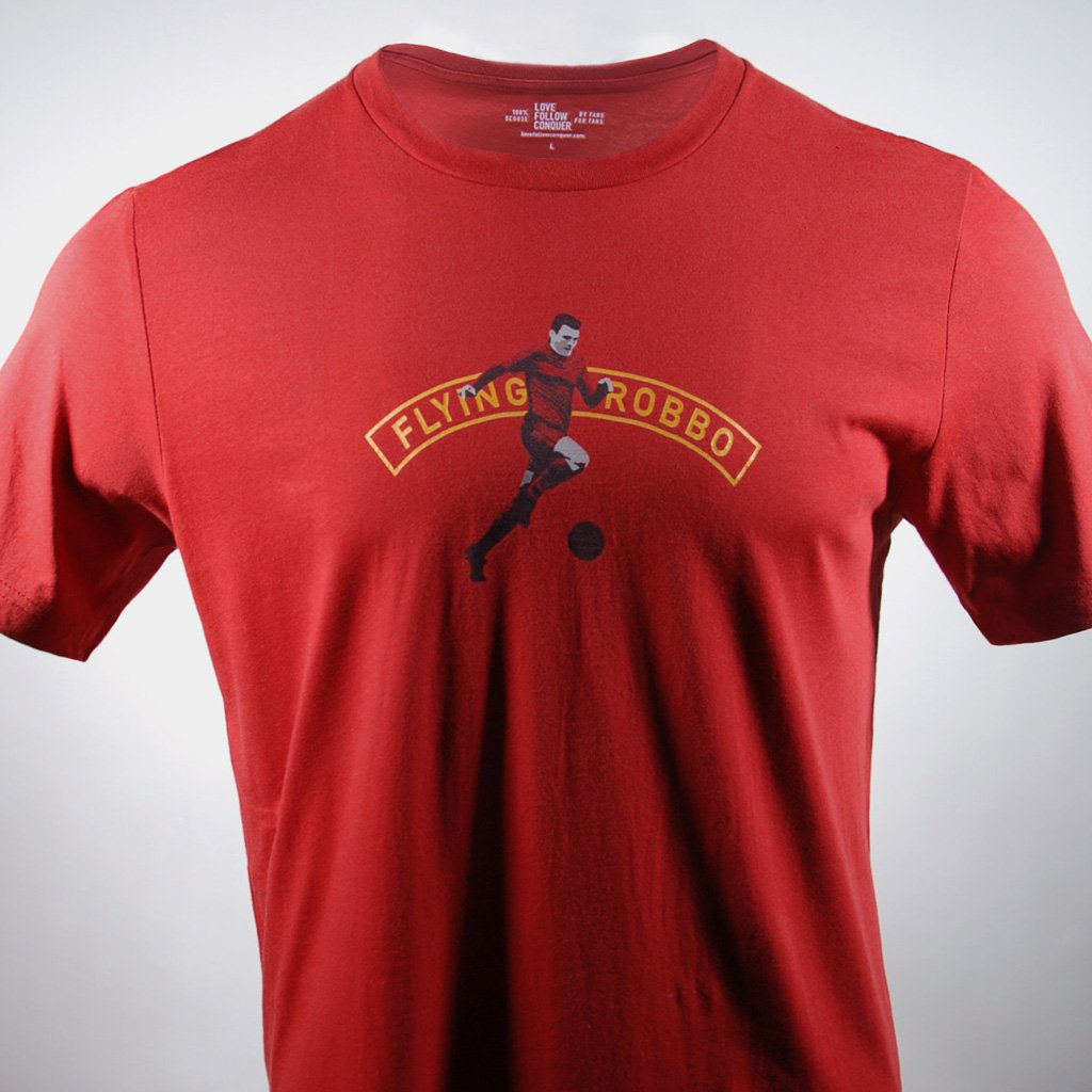 Love Follow Conquer T-Shirts Liverpool Flying Robbo red t-shirt