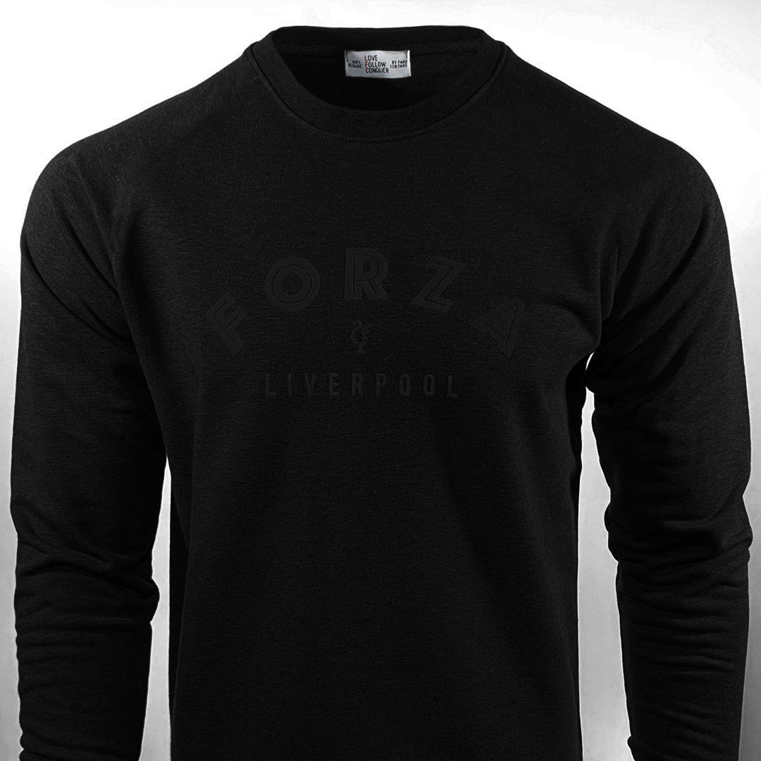 Love Follow Conquer Sweatshirts Forza Liverpool black shadow sweatshirt