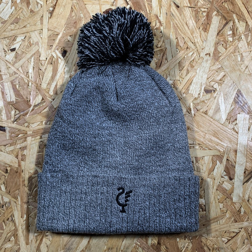 Love Follow Conquer Accessories ONE SIZE Liverpool Scouse 77 bobble hat grey/black