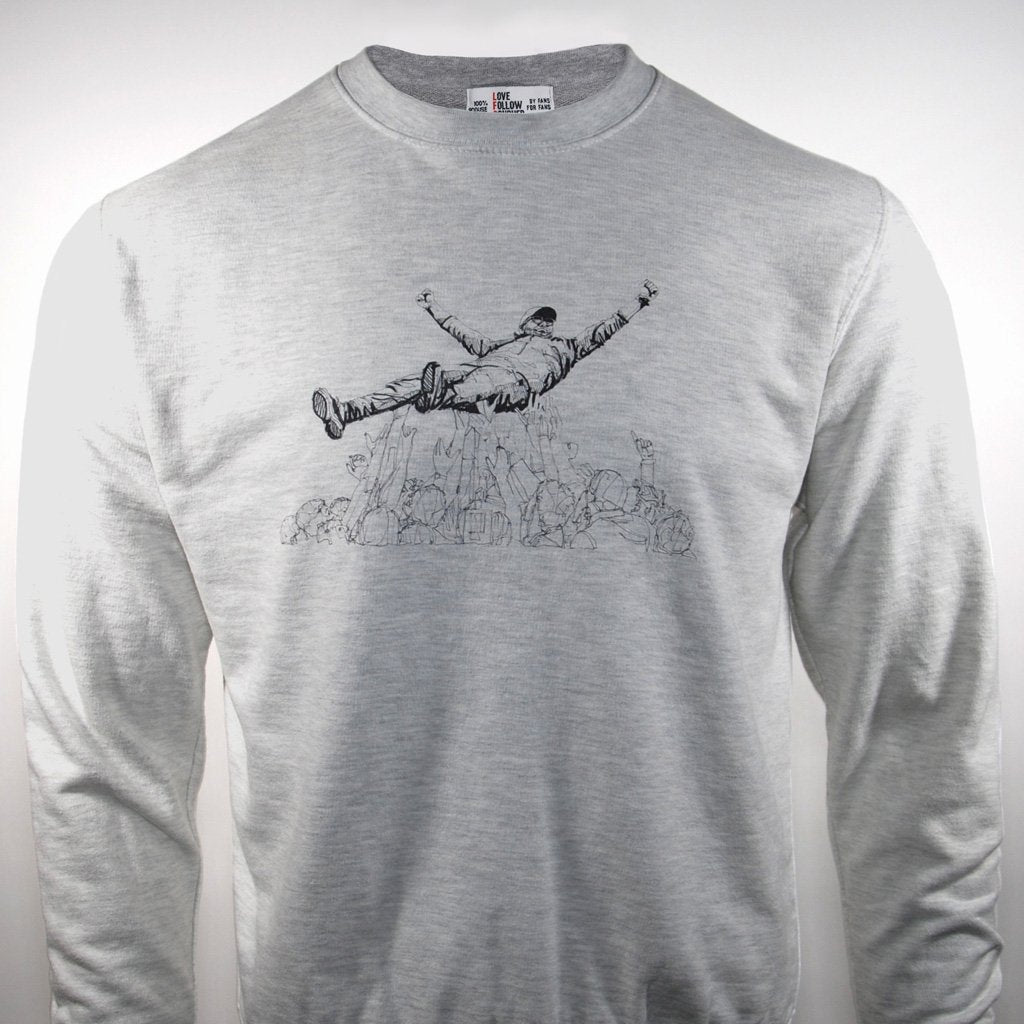 Love Follow Conquer Sweatshirts Liverpool Klopp Madrid Sweatshirt grey