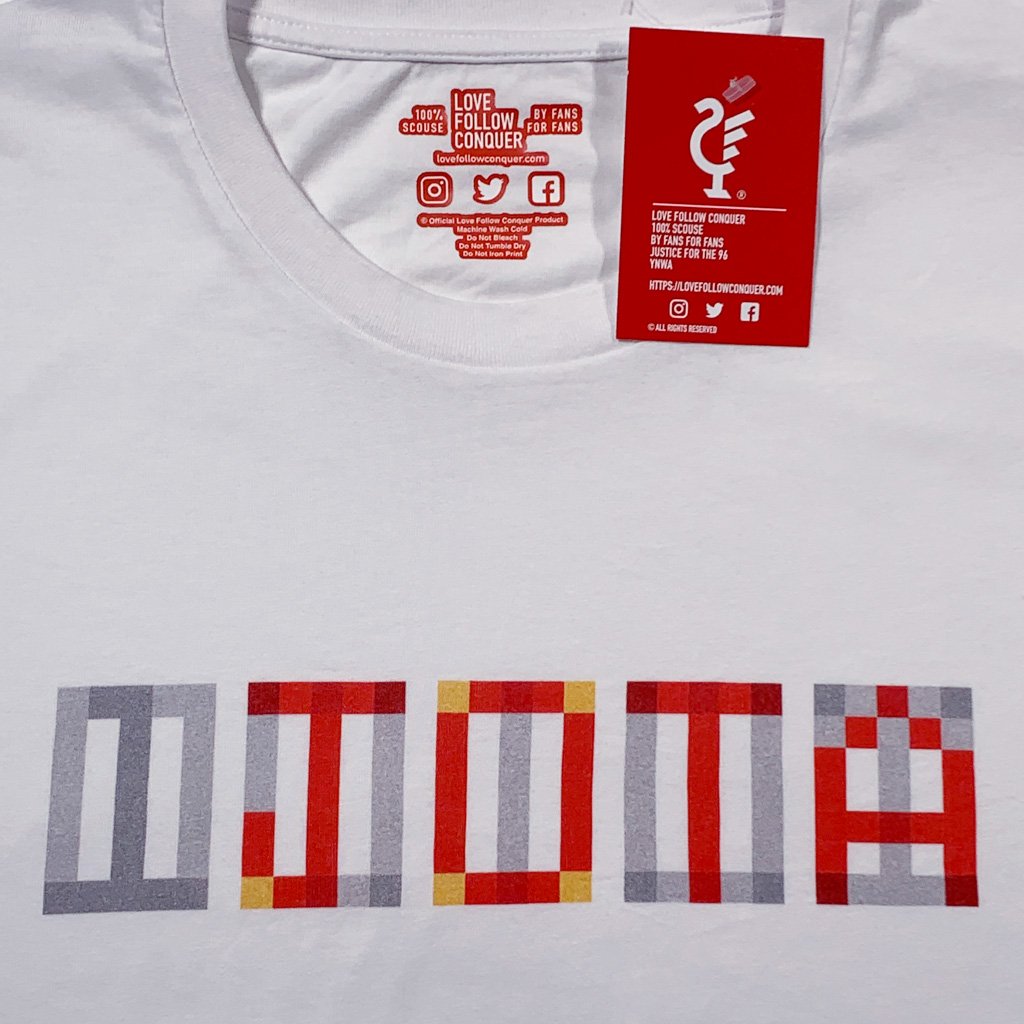 Love Follow Conquer T-Shirts Liverpool inspired Jota white t-shirt