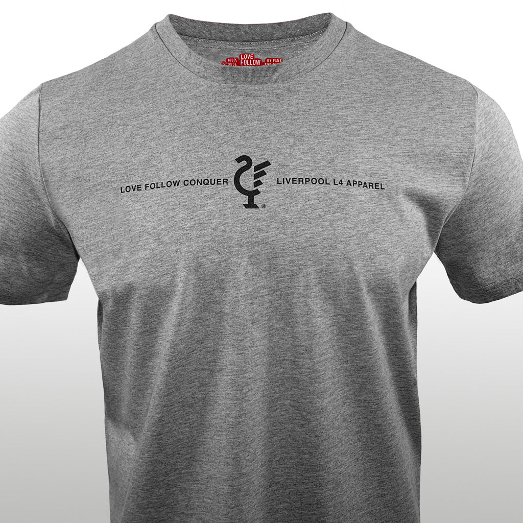 Love Follow Conquer T-Shirts Liverpool grey t-shirt