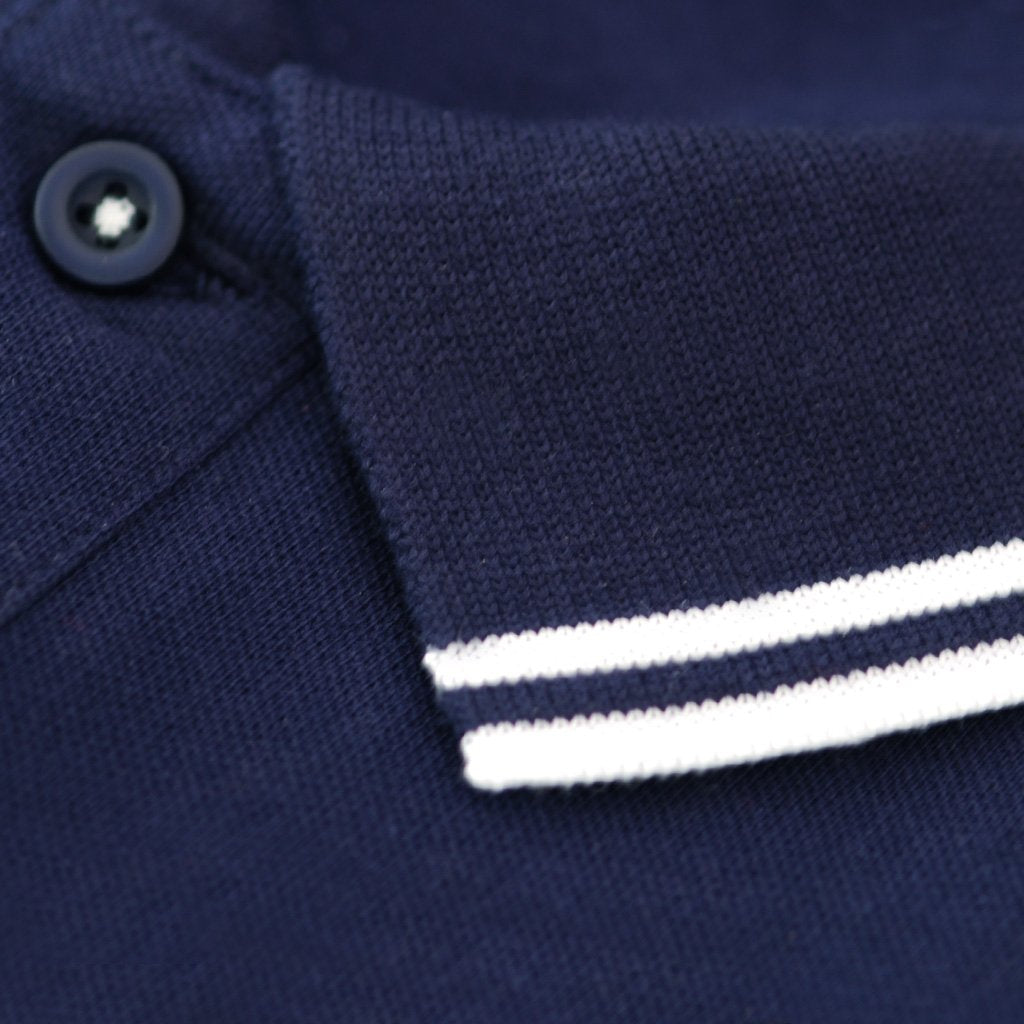 Love Follow Conquer Polos Liverpool Scouse 77 Polo Navy/White