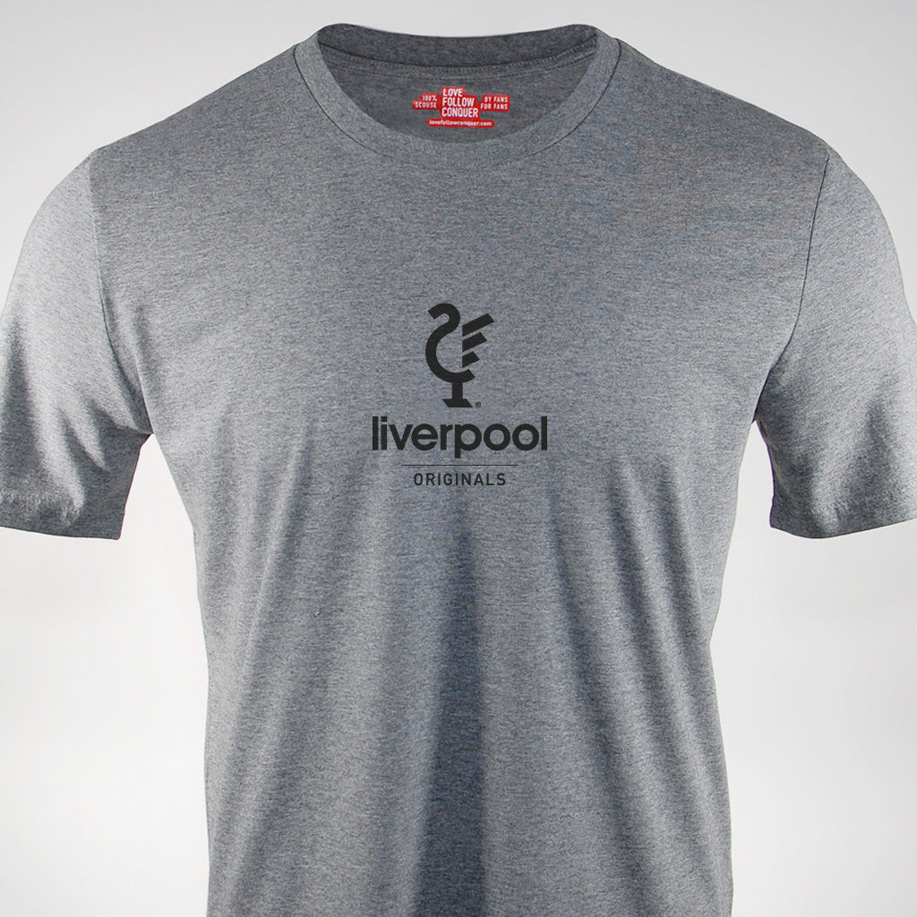 Love Follow Conquer T-Shirts Liverpool Originals Liverpool grey t-shirt