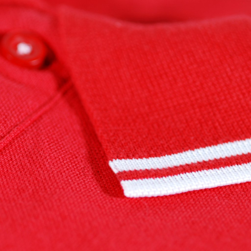 Love Follow Conquer Polos Liverpool Scouse 77 Polo Red/White
