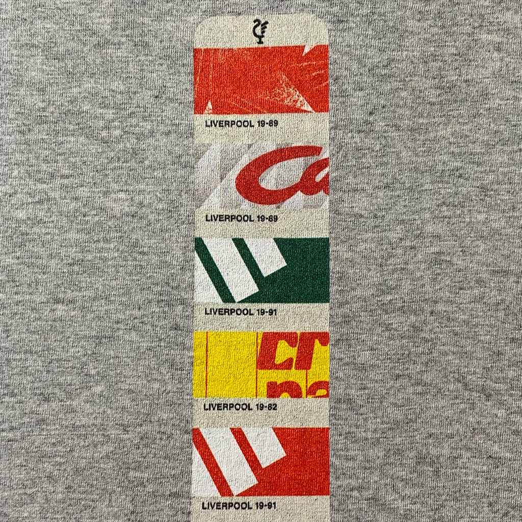 Love Follow Conquer T-Shirts Liverpool Retro 82-91 grey t-shirt
