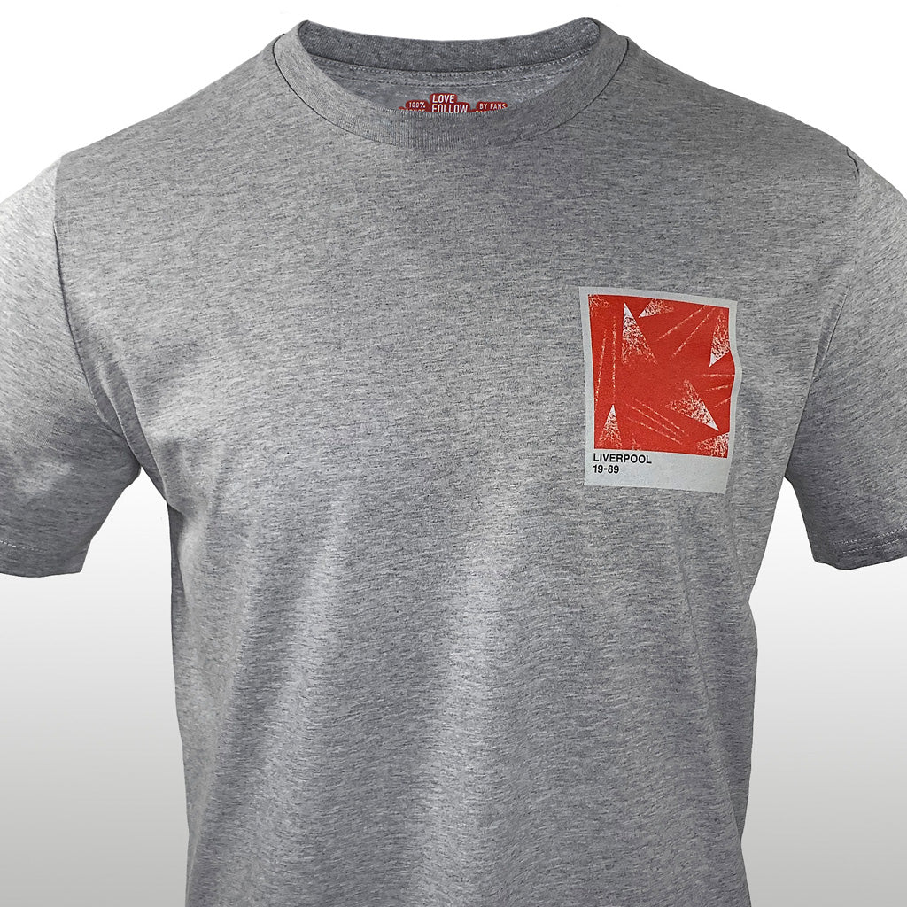 Love Follow Conquer T-Shirts Liverpool Retro 89 v1 grey t-shirt