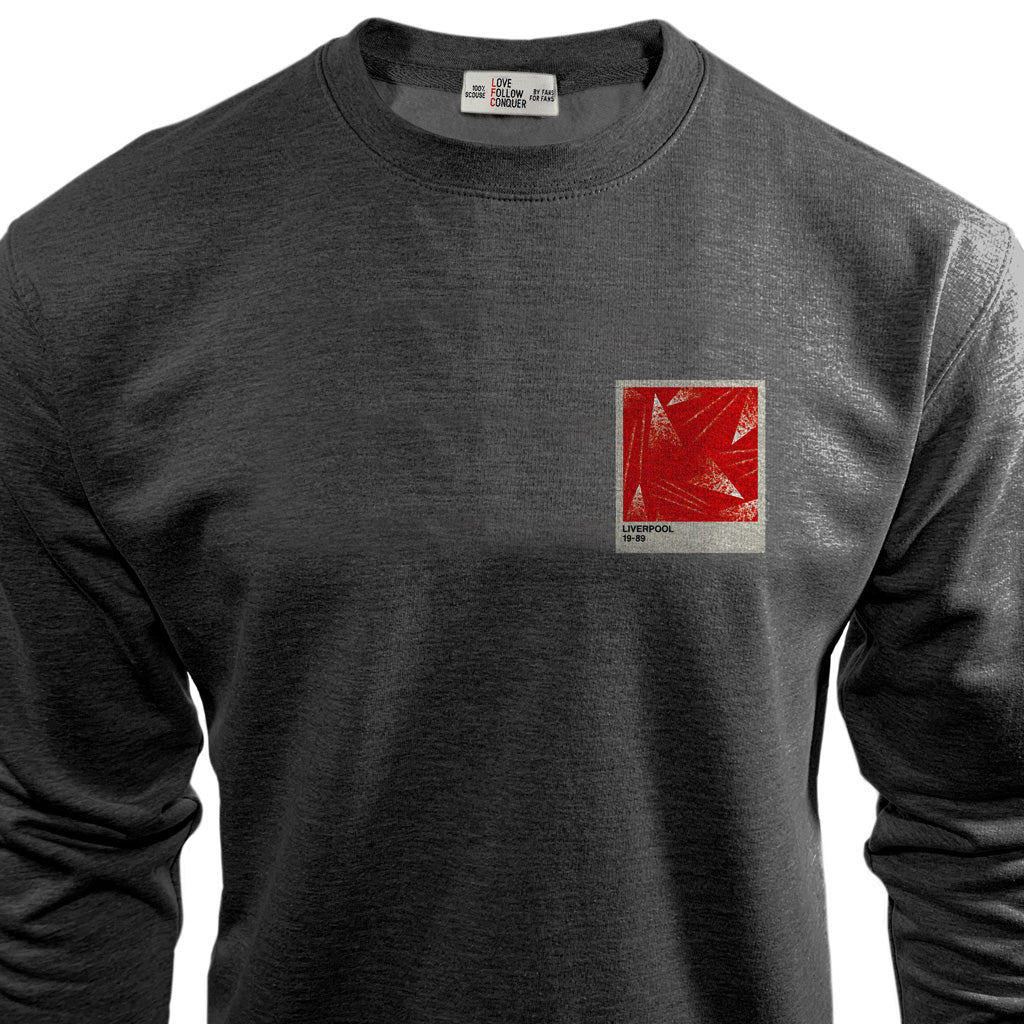 Love Follow Conquer Sweatshirts Liverpool Retro 1989 Sweatshirt charcoal