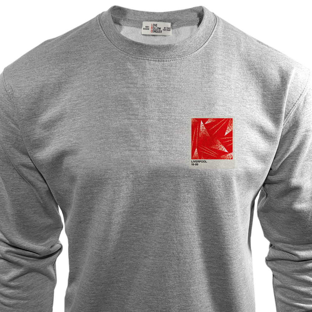 Love Follow Conquer Sweatshirts Liverpool Retro 1989 Sweatshirt grey