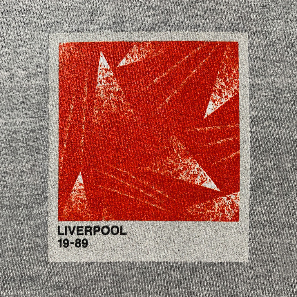 Love Follow Conquer T-Shirts Liverpool Retro 89 v1 grey t-shirt