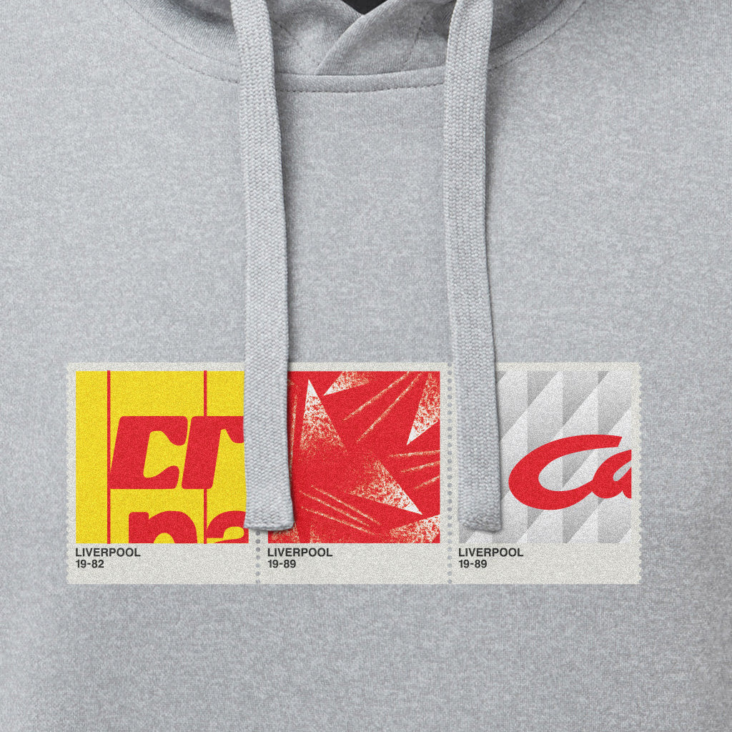 Love Follow Conquer Hoodie Liverpool Retro 1982-89 grey hoodie