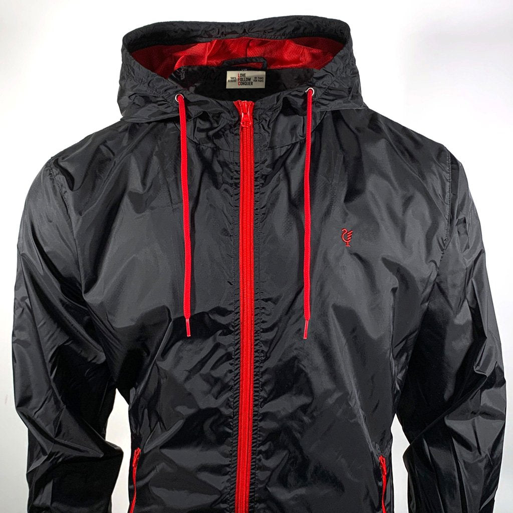 Love Follow Conquer Jackets Liverpool Scouse 77 Jacket Black Red