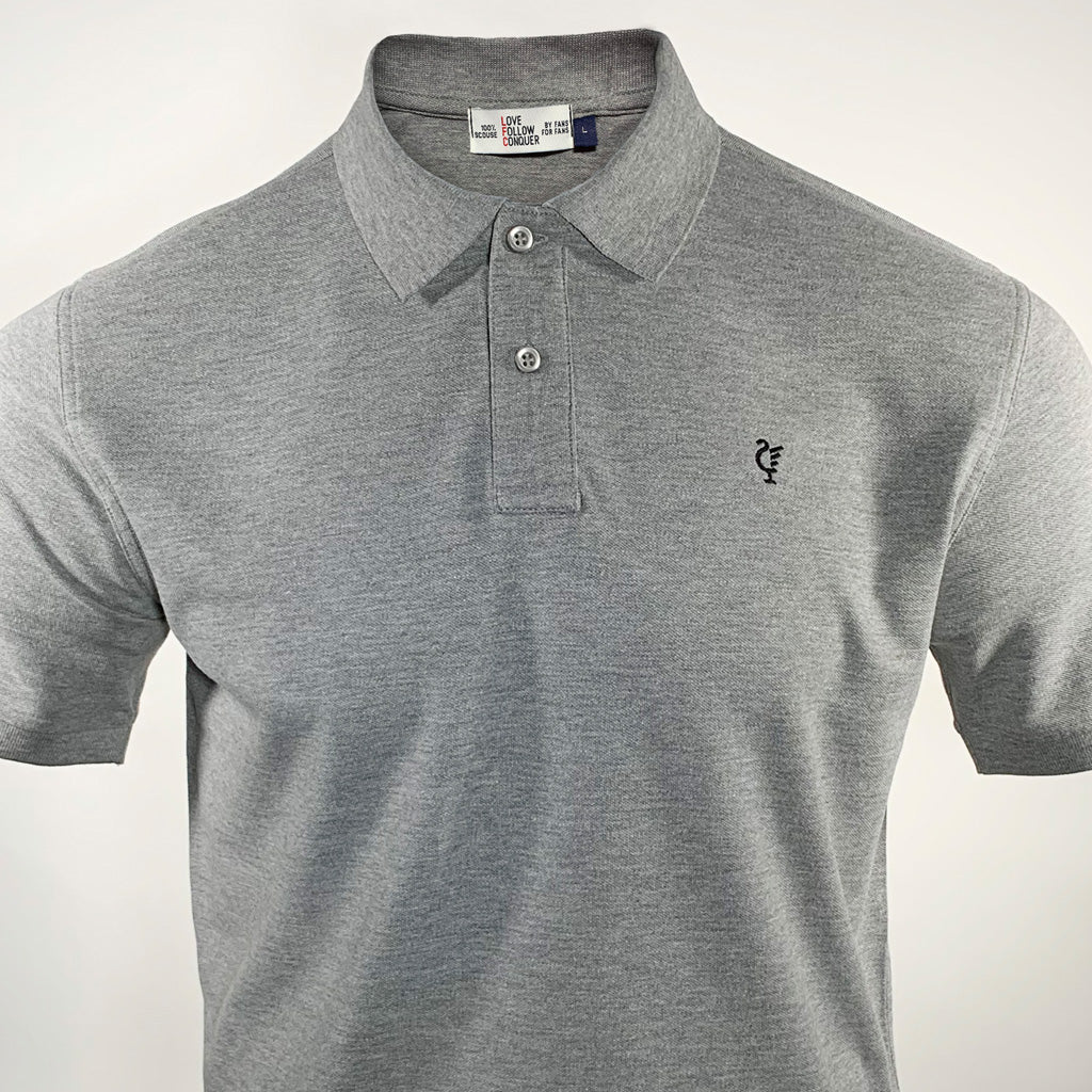 Love Follow Conquer Polos Liverpool Scouse 81 Polo Heather Grey